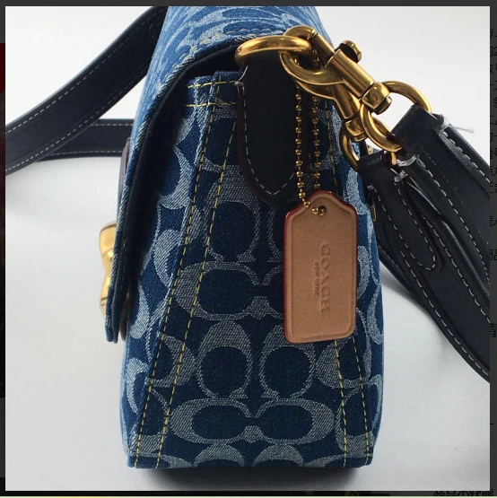 Borsa a tracolla Coach Ca105 Tabby firmata denim outlet nuova