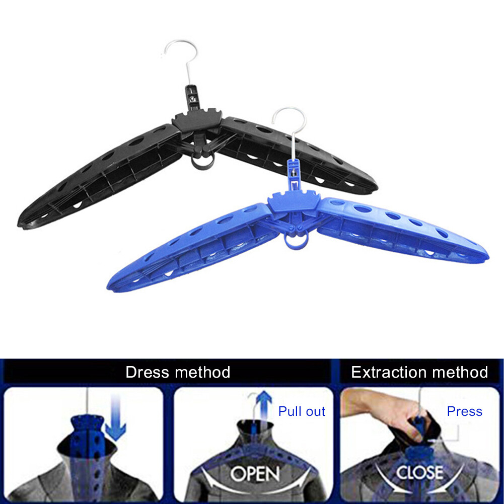 Foldable Wetsuit Hanger Stand Snorkeling Diving Drysuit Drying Rack