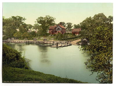 Eccleston Ferry Chester England c1900 OLD PHOTO