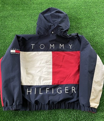 Vintage 90s Tommy Hilfiger Big Flag 