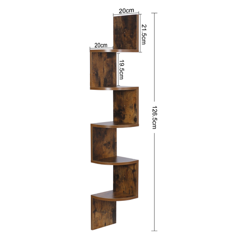 5x Floating Wall Shelves Bookcase Display Corner Shelf Storage Home Décor - Picture 6 of 42