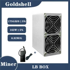 Goldshell LB BOX LBRY ASIC Crypto Miner 175GH/s 162W 0.92W/G With Power Supply