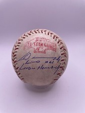 Livan Hernandez Signed Game Used Thrown Pitch 2004 All Star Game Baseball JSA