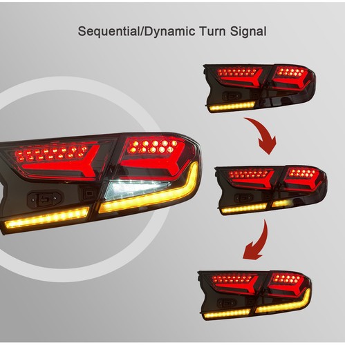 HC LED Tail Lights For Honda Accord 2018-2022 Smoked Start UP Animation 4pcs - Picture 4 of 11