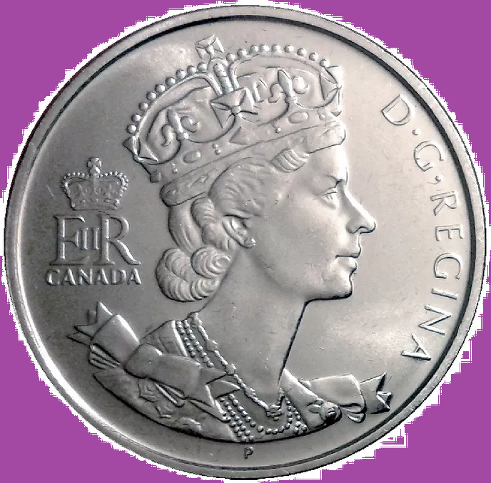 2002 Canada Queen Elizabeth Golden Jubilee Half Dollar Coin. UNC