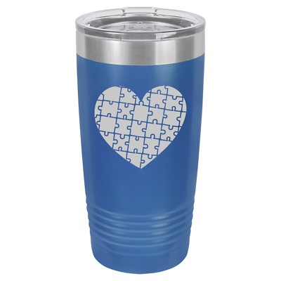 Tumbler 20oz 30oz Travel Mug Cup Vacuum Insulated Stainless Heart