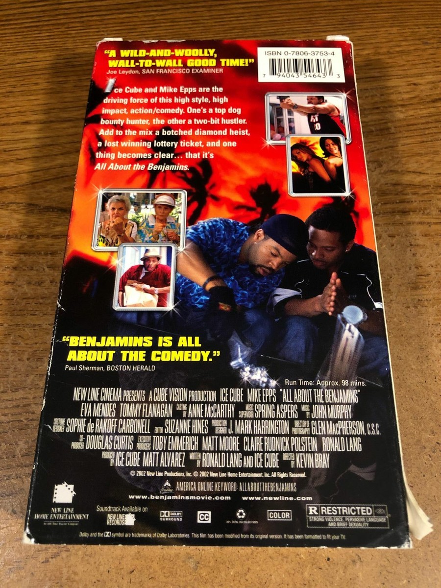 All About the Benjamins VHS VCR Video Tape Movie Used Ice Cube