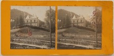 La Bourboule Le Funiculaire Puy-de-Dôme France Photo Stereo Argentique c1900