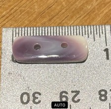 5604 Spacer 2-hole Wampum Bead Quahog Face Drilled