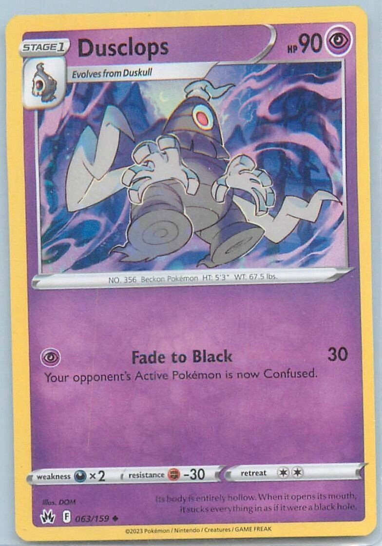 Dusclops 063 NM! Pokemon!