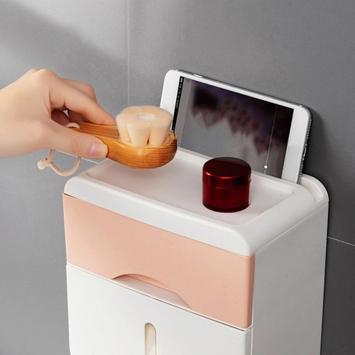 Badezimmer Aufbewahrungsbox Hotel Papierhalter ohne Stanzen Seidenboxen - Bild 5 von 12
