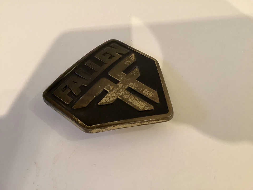 FALLEN BELT BUCKLE - BLACK & CREAM - 3" x 3" - Image 3 of 4