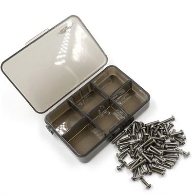 Yeah Racing Titanium Screw Assorted Set w/Box For Tamiya Lunch Box #TSAS-0008
