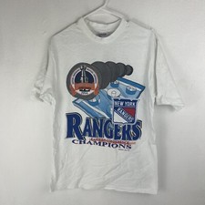 Vintage 1994 New York Rangers Stanley Cup Champions Distressed Shirt Rare