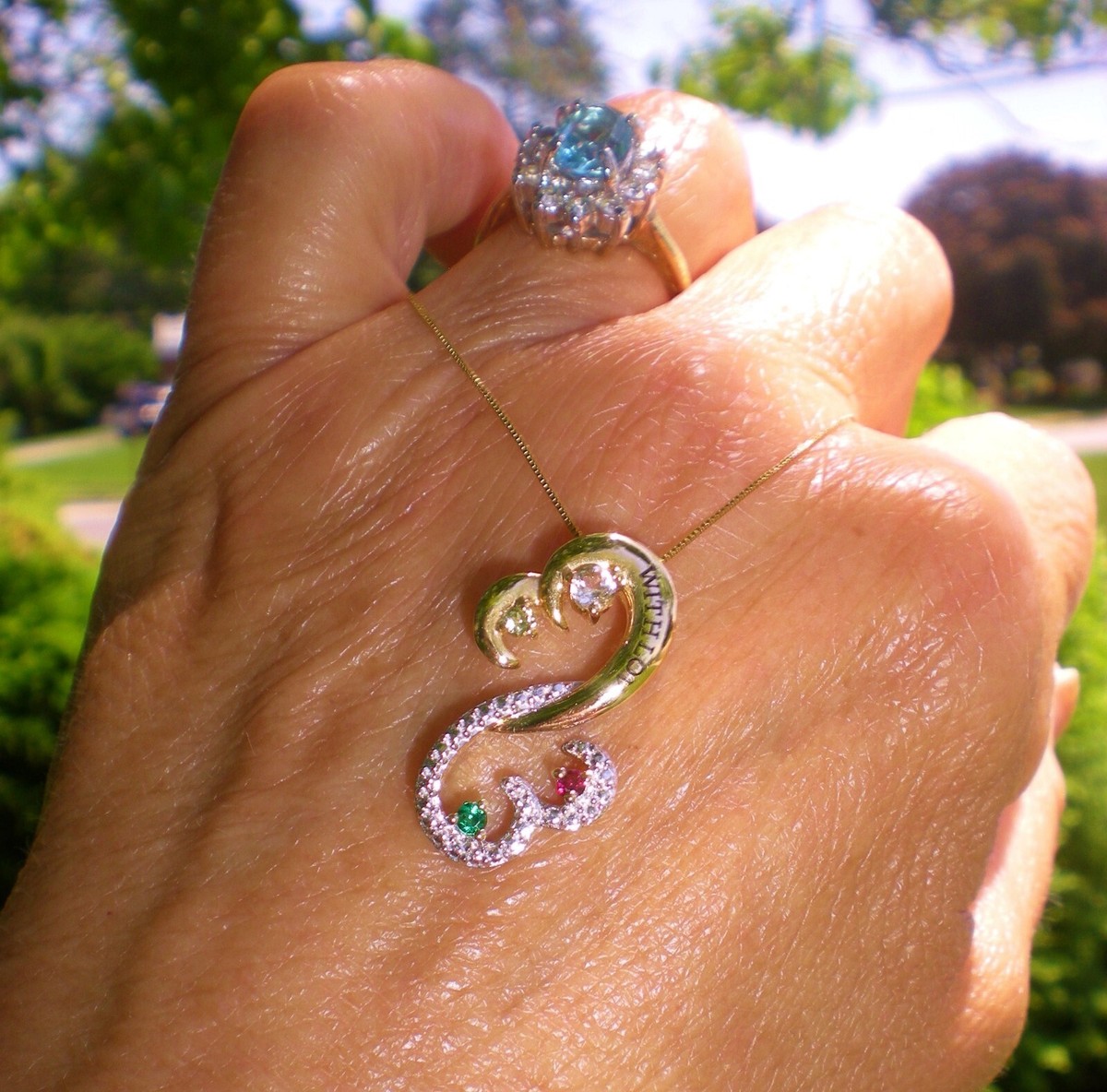 Birthstone Necklace Kay Jewelers Mom Heart Necklace Heart Necklace