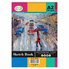 A2 Sketch Pad Doodling Art Spiral Bound 15 Sheets White Cartridge Paper Drawing