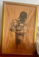 Ivan Santos . Colombian Artist . Pencil drawing 56 x 36 . Excellent condition