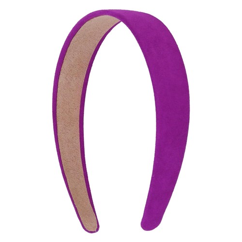 Motique Accessories fascia per capelli solidi larga 1 pollice pelle scamosciata - Foto 23 di 25