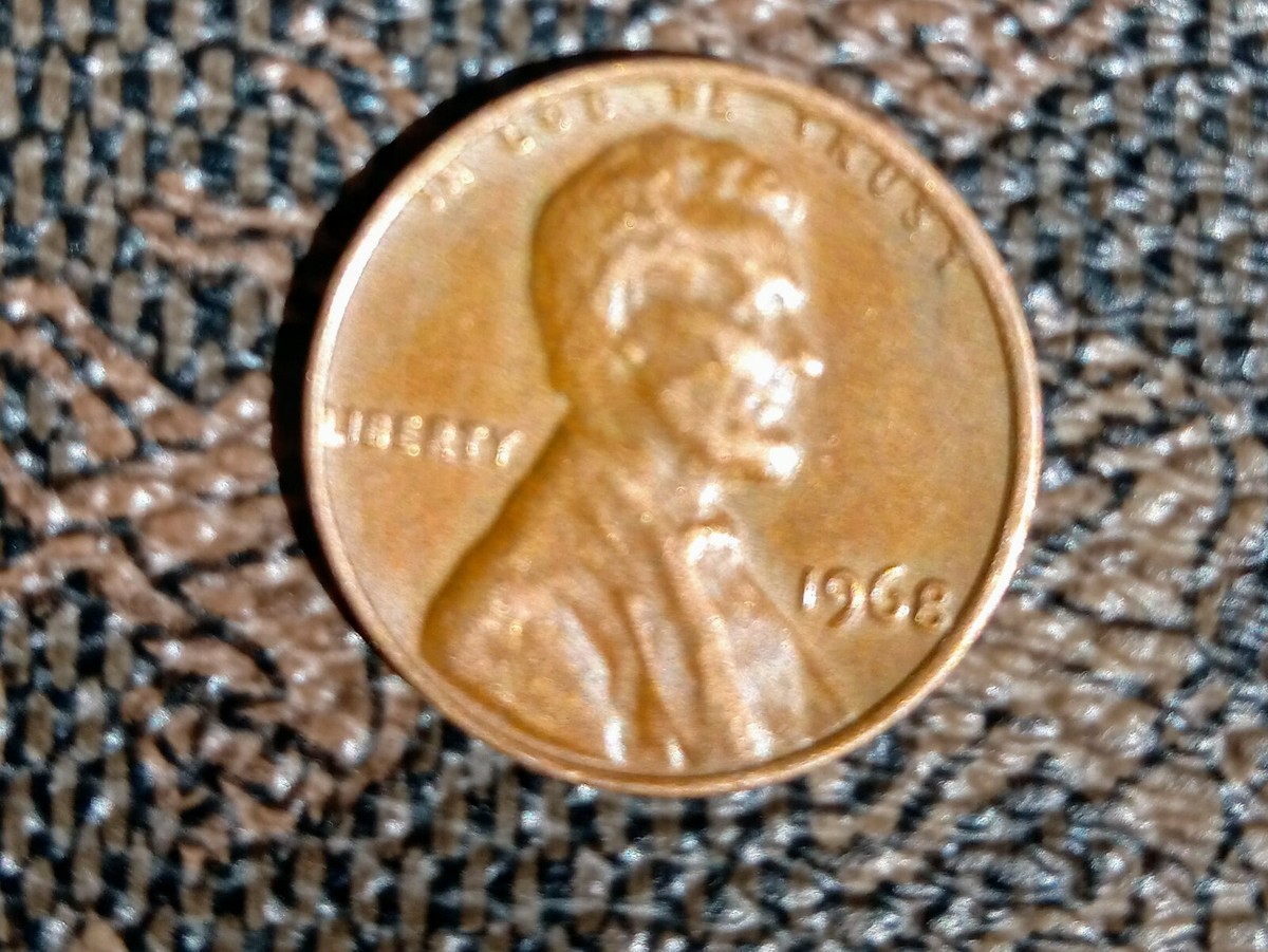 1968 No Mint Mark Double Die, floating roof Memorial error