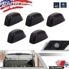5x Smoke Rear Roof Marker Running Clearance Light Covers For 14-23 RAM Promaster