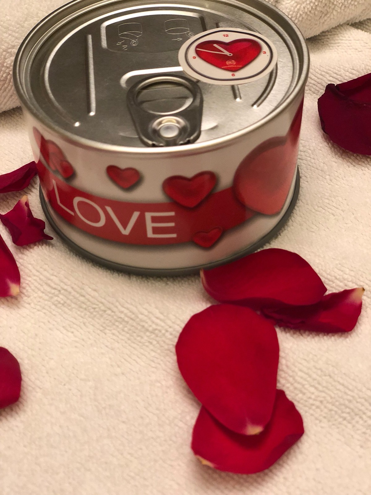 Can Clock Love Wedding Celebration Ambience Diy Personalised