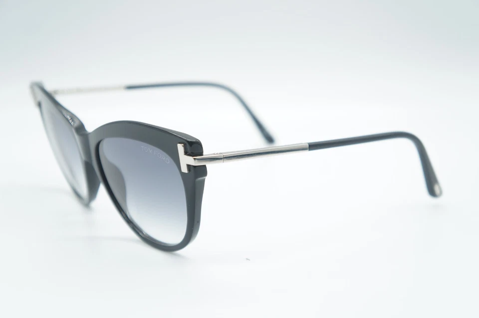 NUEVO TOM FORD TF 821 01B KIRA NEGRO GRADO HUMO AUTÉNTICAS GAFAS DE SOL MARCOS 56-16 Foto 2 de 4