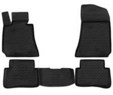 Gummifußmatten für Mercedes W212 S212 2009-15 3D Passform Hoher Rand Gummimatten