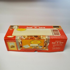 NEW VINTAGE 1970'S SEARS COUNTERCRAFT SEAL-N-SAVE FOOD SEALER ALMOND