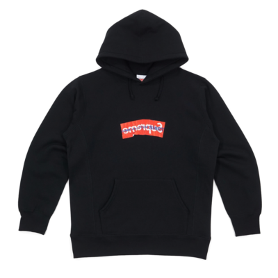 NWT Supreme x Comme des Garcons CDG Black Red Box Logo Hoodie M SS17 ...