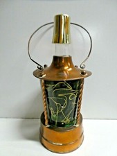 VINTAGE TEACHERS SCOTCH WHISKEY CLOCKWORK MUSICAL LANTERN KITSCH DECANTER BOTTLE