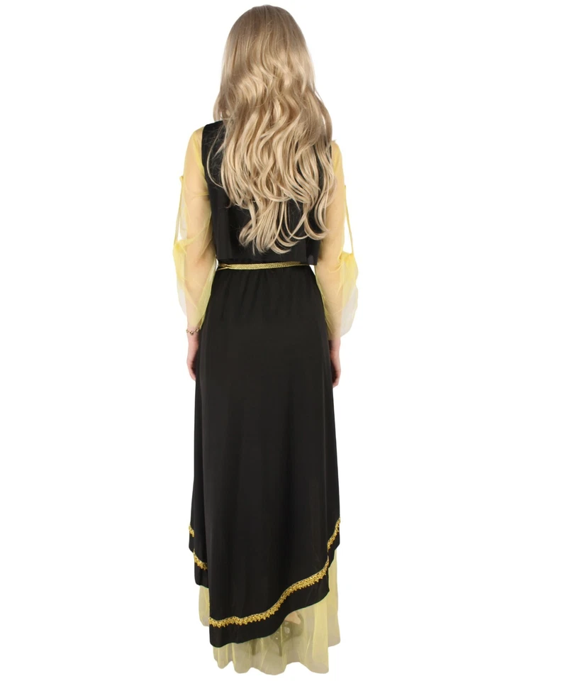 Взрослые женские фиолетовый желтый платье косплей богиня Хэллоуин вечеринки костюм HC-090 - Изображение 4 из 4