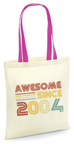 Tragetasche 21. Geburtstag super seit 2004 Jahrgang 2004 Tasche 21 Jahre alt Geschenk - Bild 8 von 10