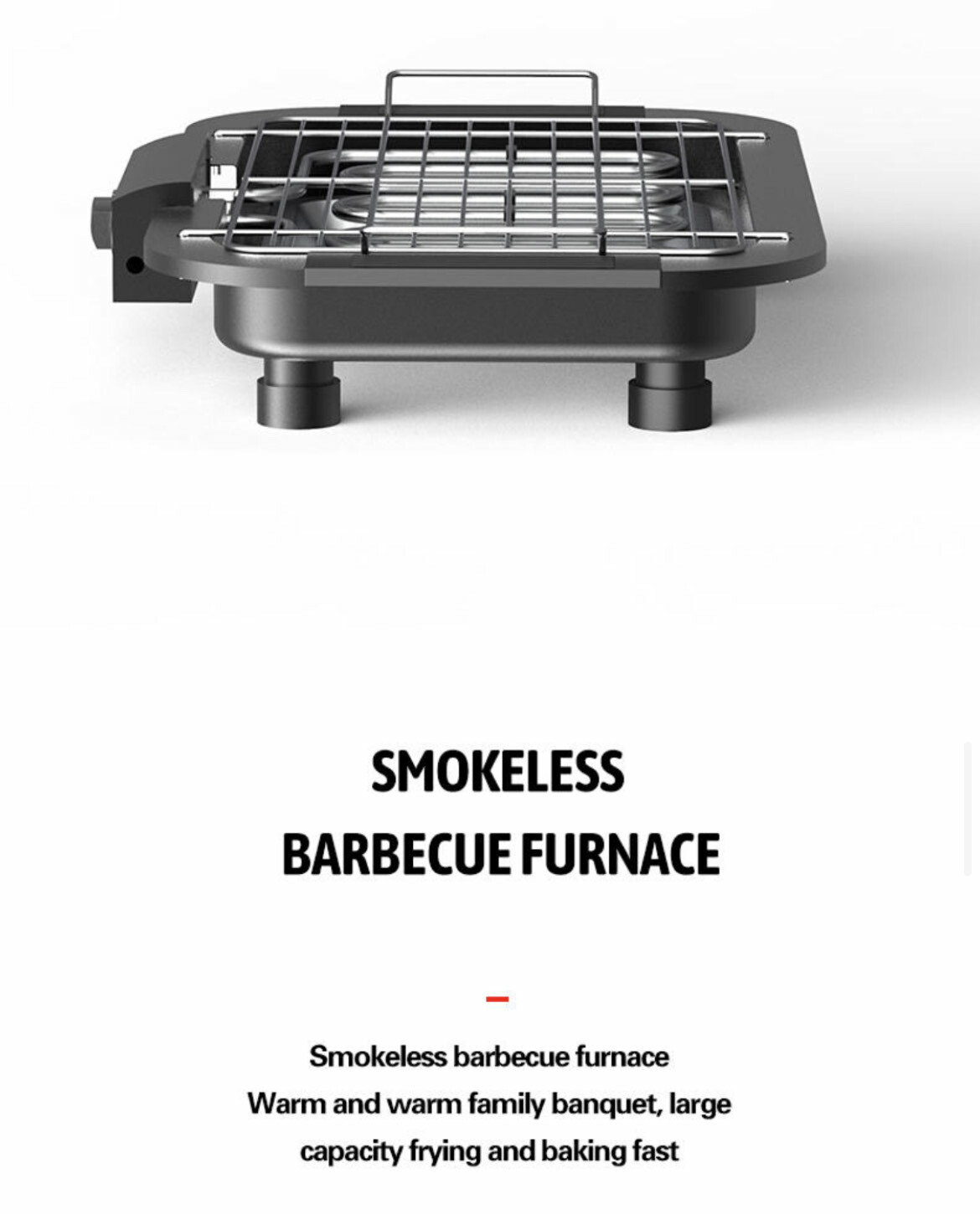 Electric Indoor outdoor Grill Portable Smokeless Non Stick Cooking BBQ