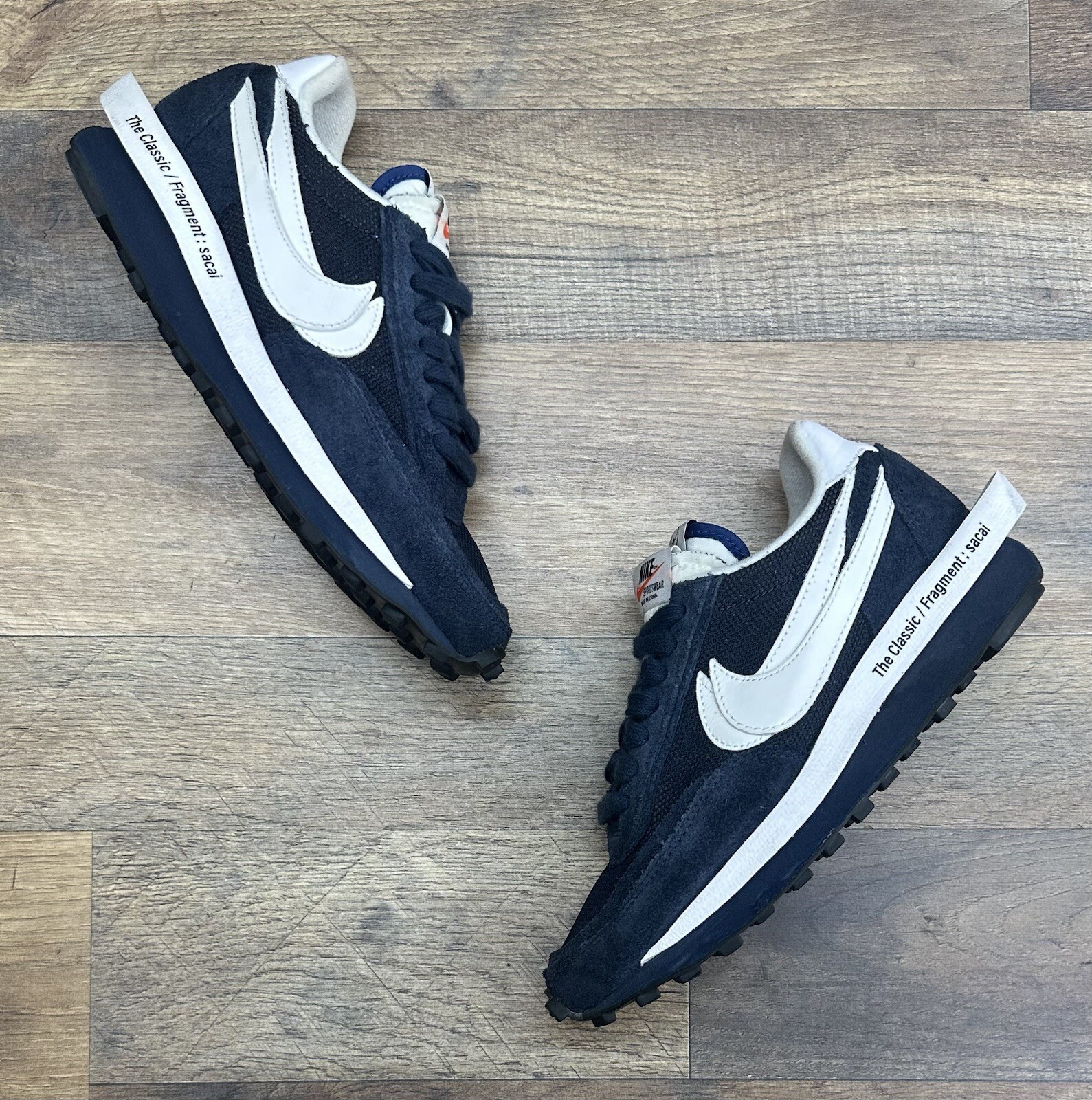 SACAI X NIKE Taglia 5 5 Nike LDV Waffle x Fragment Design x sacai Low Blackened Blu