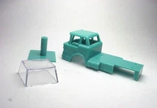 MODEL MOTORNG TURQUOISE STAKE/DUMP TRUCK BODYW/GLASS & SCREW POST.