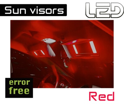 For Ford C MAX 2 Lighting Bulbs Red LED Mirror Makeup Sunscreen
