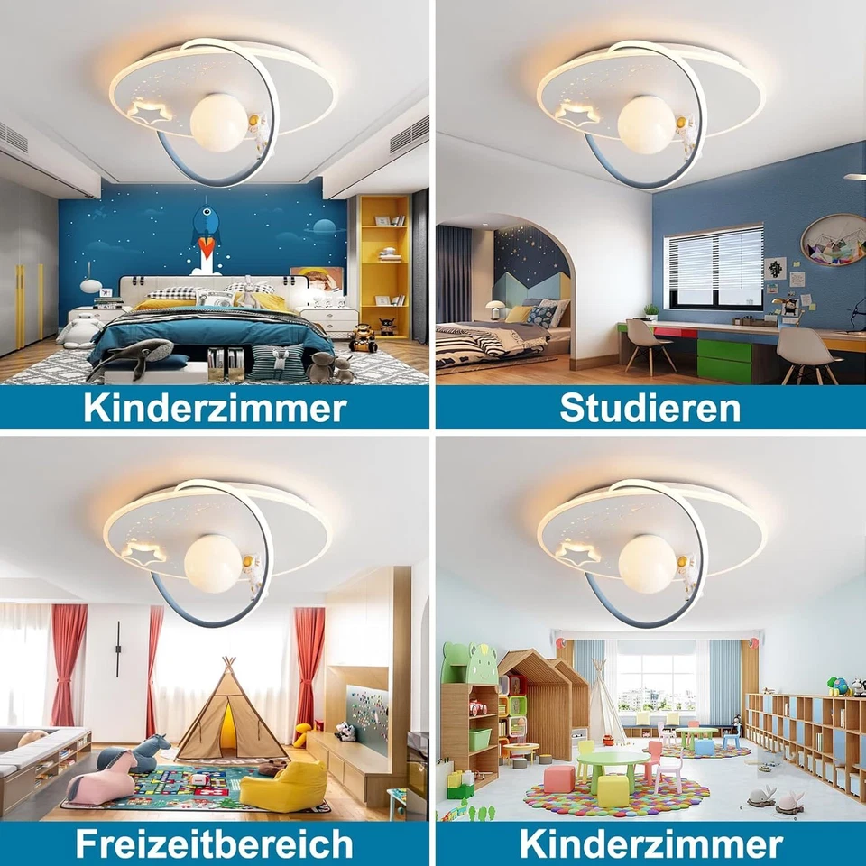 Modern LED Dimmbar Deckenleuchte Mit Fernbedienung Wohnzimmer Schlafzimmerlampe - Bild 3 von 4