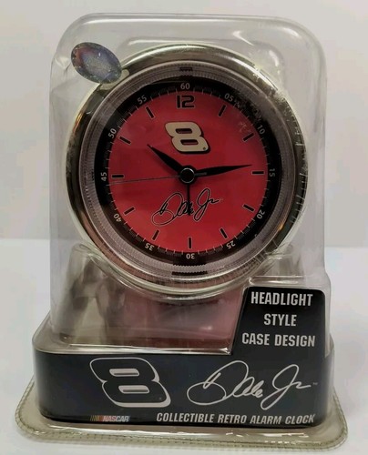 Vtg Dale Earnhardt Jr Collectible Retro Headlight Style Case Design Alarm Clock - 第 1/7 張圖片