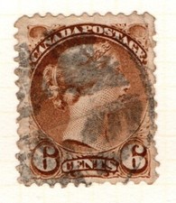Canada 1873 1879 Queen Victoria 6c Six cents perf 11½ x 12 SG98 Used see note