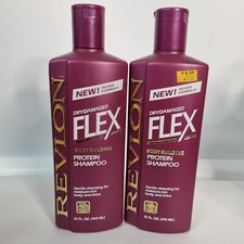 Lot of 2 VTG Revlon Flex Balsam  Protein Shampoo Dry Damaged 15 Oz New