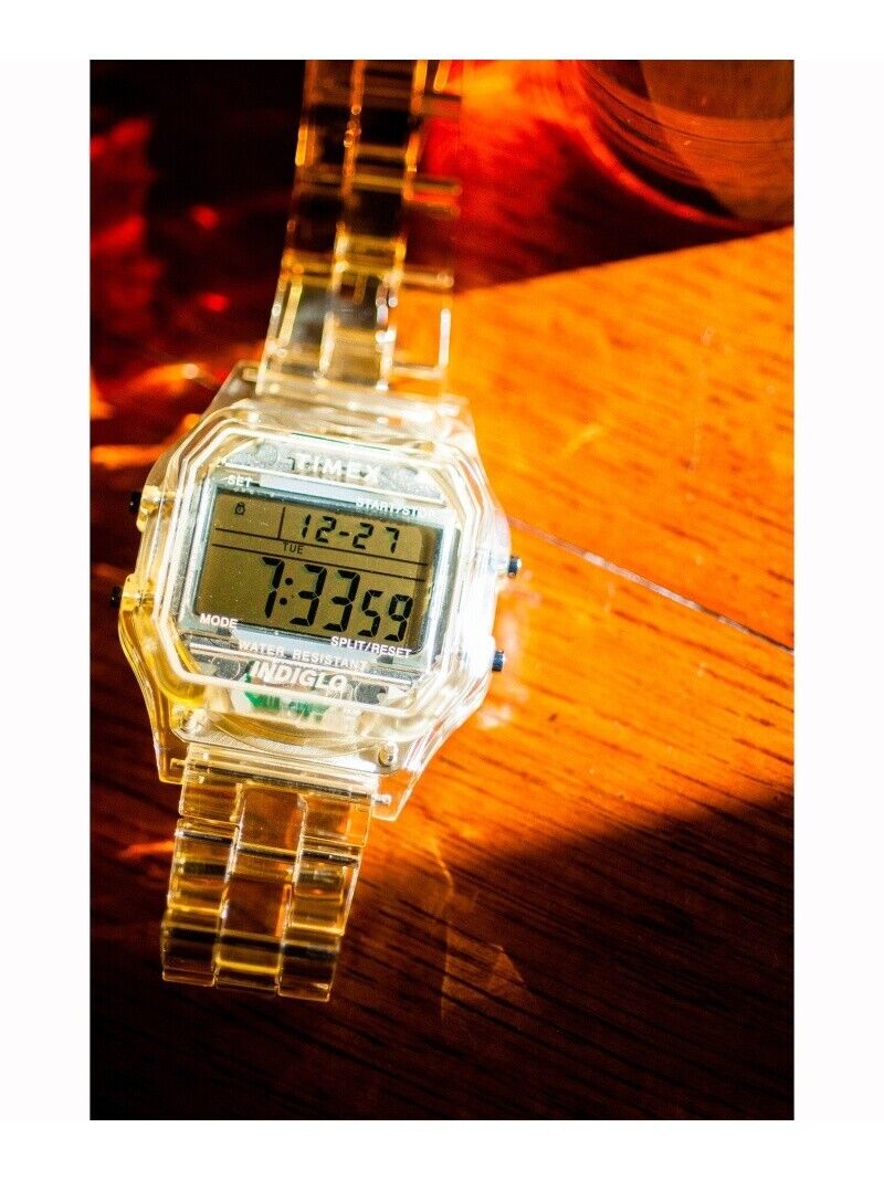 TIMEX × BEAMS BOY Clear Yellow Classic Digital Watch Japan TIMEX × BEAMS BOY Clear Yellow Classic Digital Watch Japan