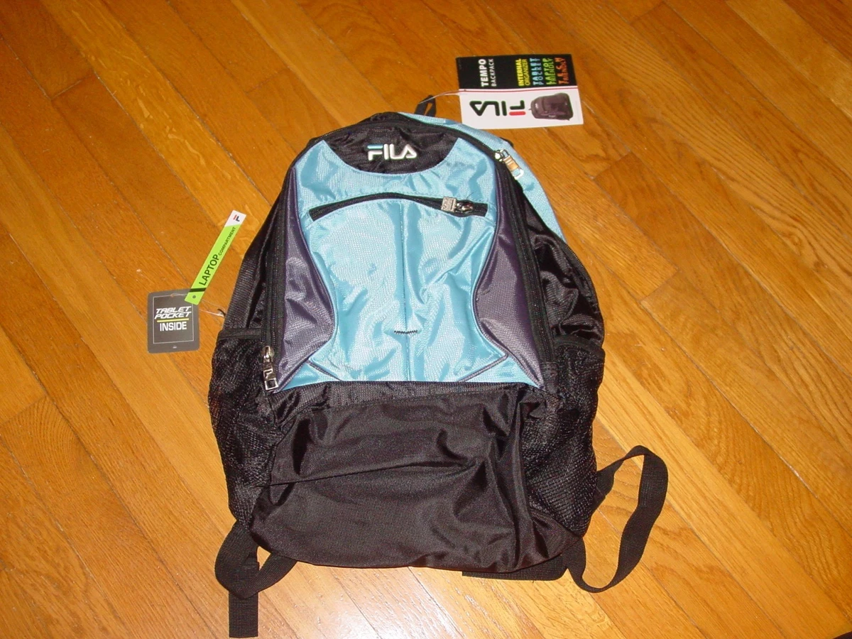 FILA Filatech TEMPO BACKPACK Book Computer Laptop Bag NEW BLUE