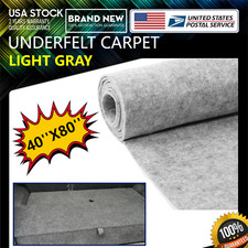 2  2MM Light-gray Non-Woven Fabric for Carpet Home,RV Boat Truck Car Trunk Liner