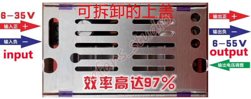 1xDC-DC Step up Voltage Converter 6-35V To 6-55V 12V 24V 48V Power Supply Module - Image 4 of 4