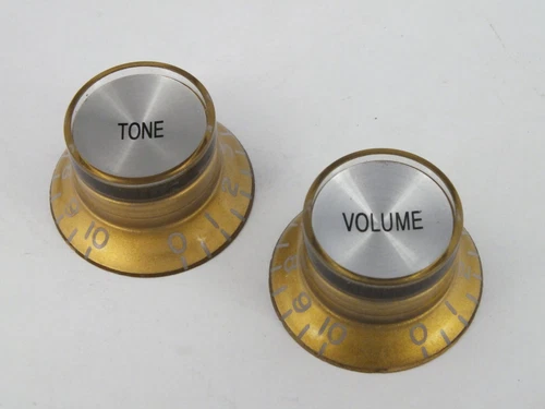 BELL REFLECTOR KNOBS Top Hat Mirror in 6 Colours for Gibson style guitars