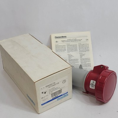 Thomas & Betts Russellstoll RS430C7W 30A 480V IEC 309 Pin Sleeve Connector
