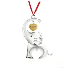 Baby's First Christmas Tree Decorations, Christmas Ornaments 2025, Baby Silver