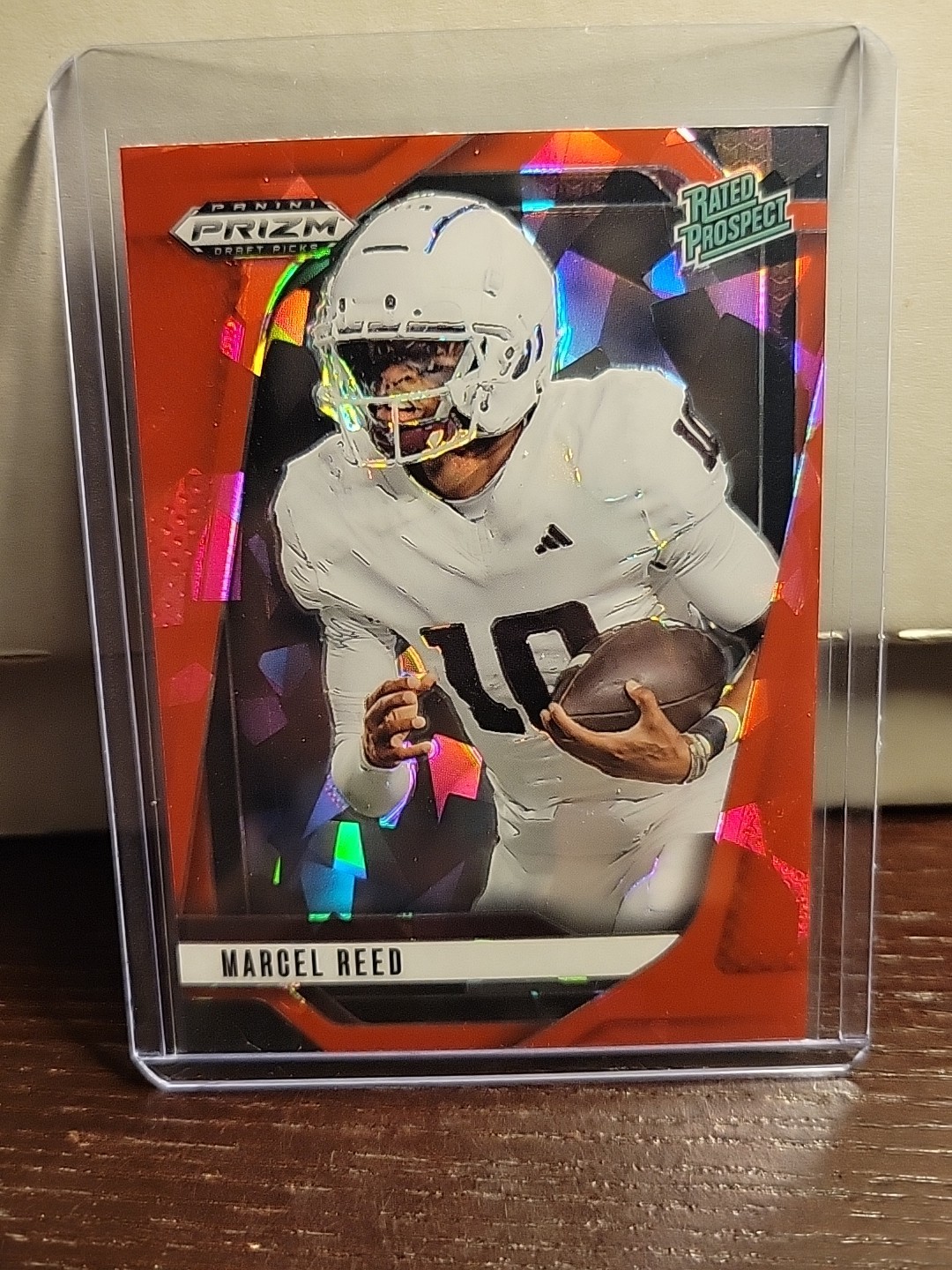 2025 Panini Prizm Draft Picks #167 Marcel Reed Prizms Red Ice RC