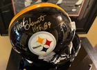 Mel Blount HOF Autographed Full Size Football Helmet Steelers ATHLON COA