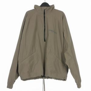 Fog Essentials Half Zip Track Jacket M Taupe Men'S - image 7